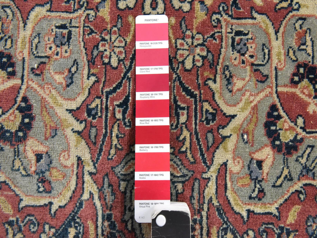 6'6" x 10'2" Vintage Hand Knotted Ivory Wool Rectangle Oriental Rug - MOA10278546