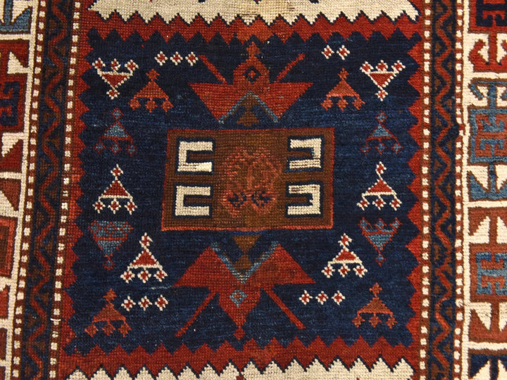 3'6" x 12'2" Vintage Hand Knotted Ivory Wool Runner Oriental Rug - MOA10278547
