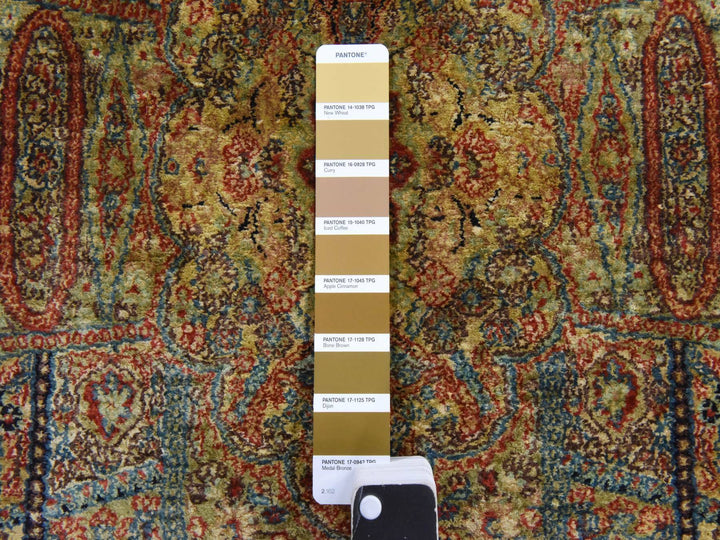 2'10" x 5'2" New Hand Knotted Brown Silk Rectangle Oriental Rug - MOA10278550