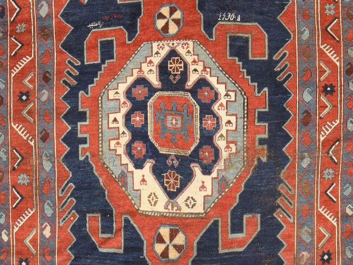 5'1" x 8'7" New Hand Knotted Red Wool Rectangle Oriental Rug - MOA10278563