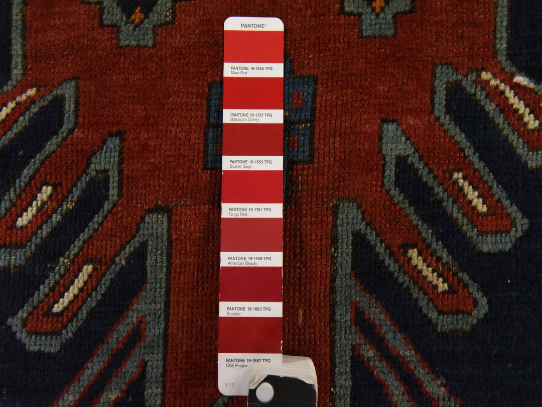 5'1" x 8'7" New Hand Knotted Red Wool Rectangle Oriental Rug - MOA10278563