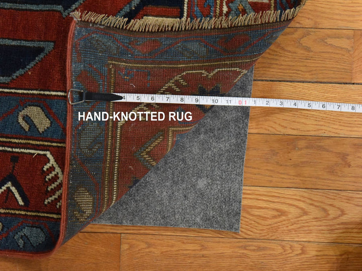 5'1" x 8'7" New Hand Knotted Red Wool Rectangle Oriental Rug - MOA10278563