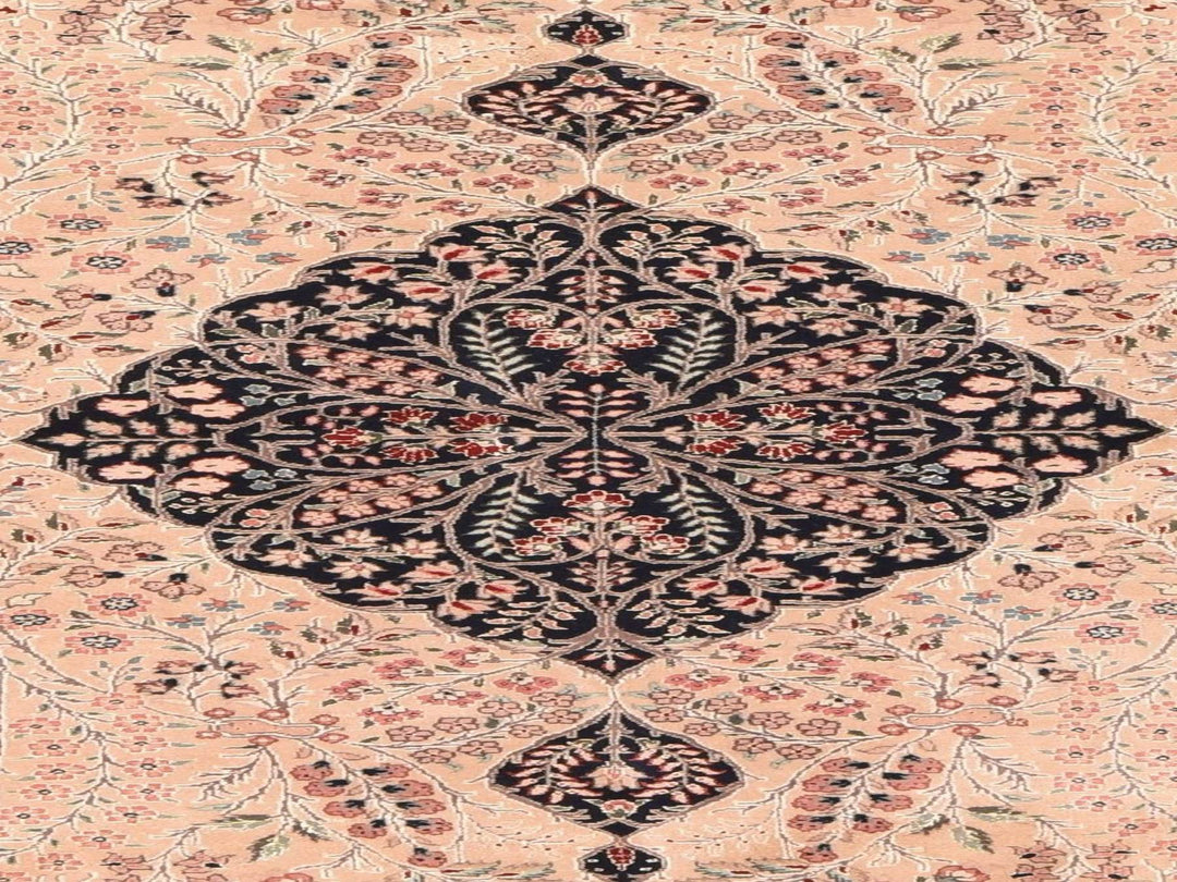 5'8" x 8'9" Vintage Hand Knotted Blue Wool Rectangle Oriental Rug - MOA10278565
