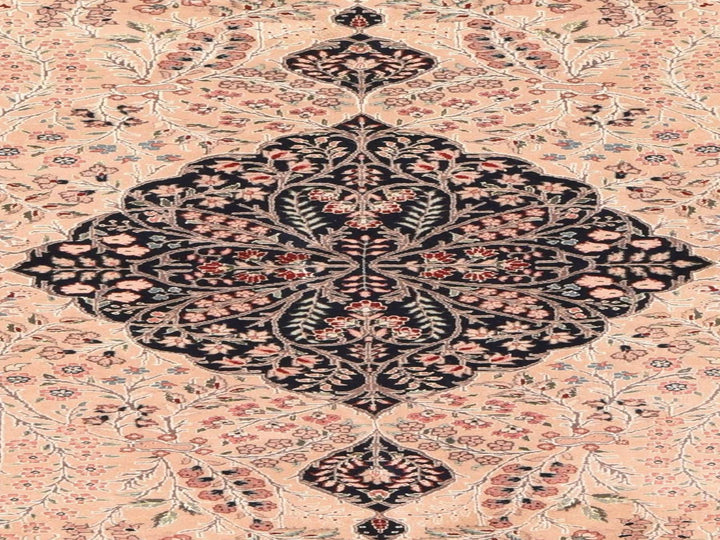 5'8" x 8'9" Vintage Hand Knotted Blue Wool Rectangle Oriental Rug - MOA10278565