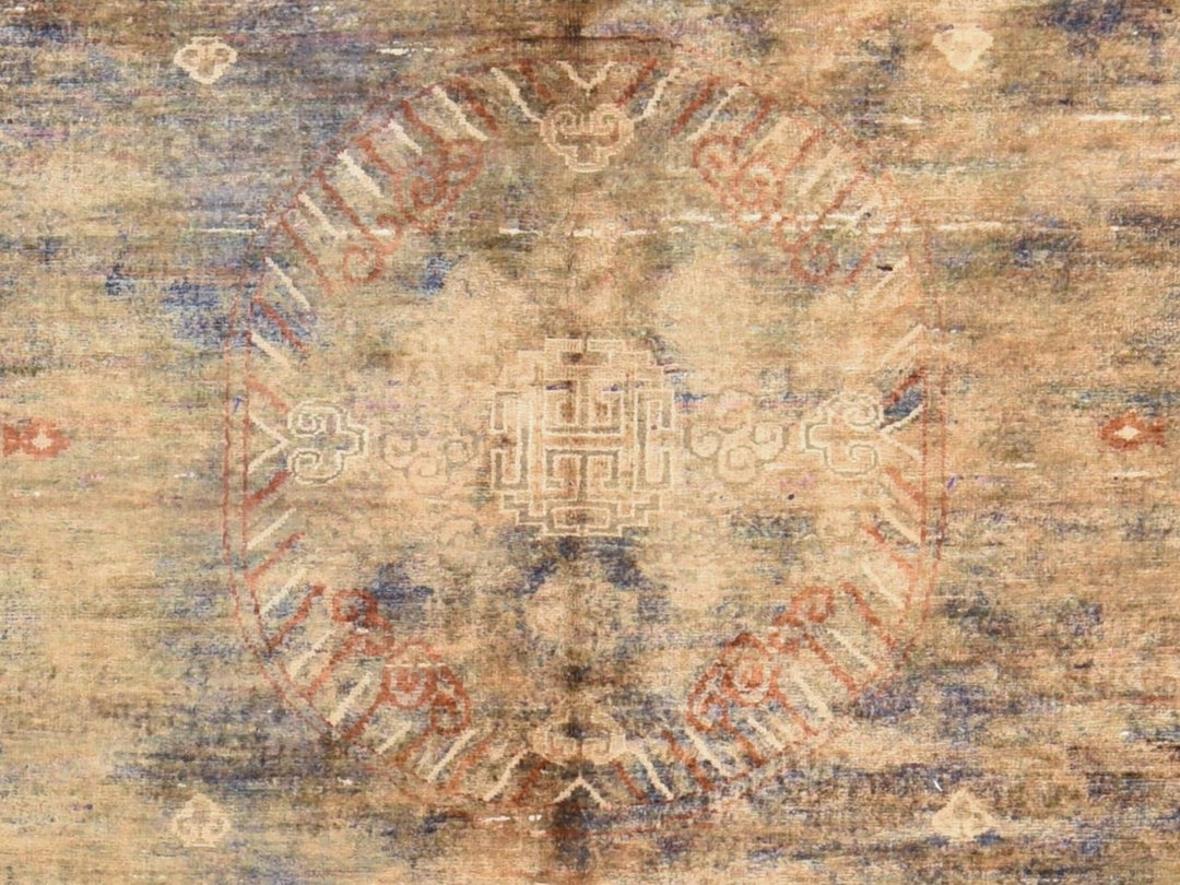 8'2" x 10'1" New Hand Knotted Overdyed Silk Rectangle Oriental Rug - MOA10278572