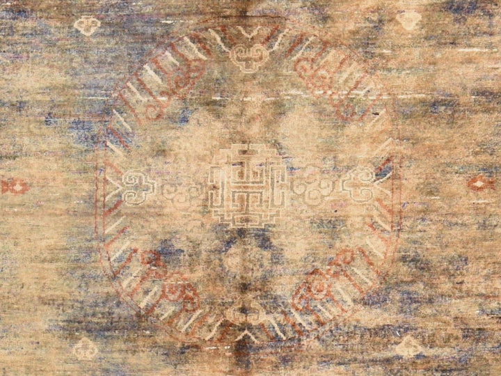 8'2" x 10'1" New Hand Knotted Overdyed Silk Rectangle Oriental Rug - MOA10278572