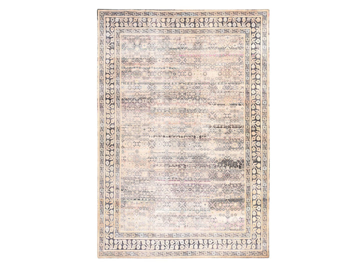 9'10" x 14'2" New Hand Knotted Black Silk Rectangle Oriental Rug - MOA10278577