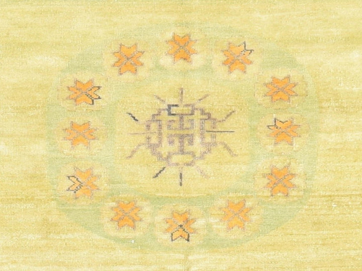 8'2" x 10'2" New Hand Knotted Green Silk Rectangle Oriental Rug - MOA10278578