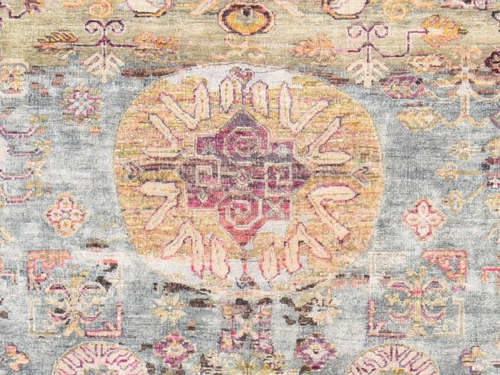 7'10" x 10'5" New Hand Knotted Pink Silk Rectangle Oriental Rug - MOA10278580