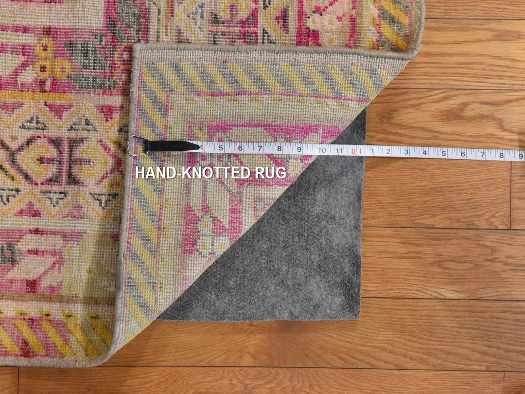 8'0" x 10'5" New Hand Knotted Pink Silk Rectangle Oriental Rug - MOA10278581