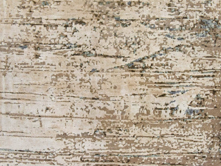 8'10" x 12'1" New Hand Knotted Brown Silk Rectangle Oriental Rug - MOA10278583