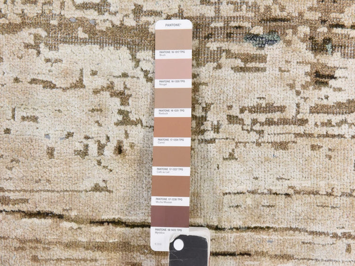 8'10" x 12'1" New Hand Knotted Brown Silk Rectangle Oriental Rug - MOA10278583