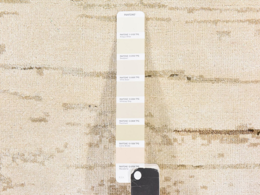 8'10" x 12'1" New Hand Knotted Brown Silk Rectangle Oriental Rug - MOA10278583