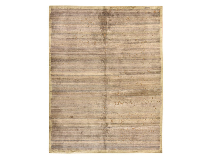 7'11" x 10'4" New Hand Knotted Grey Silk Rectangle Oriental Rug - MOA10278584