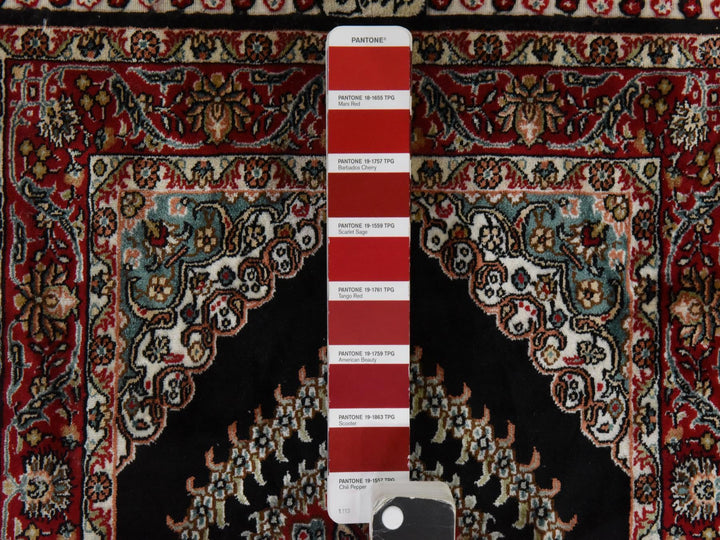 1'6" x 2'0" New Hand Knotted Brown Silk Rectangle Oriental Rug - MOA10278592