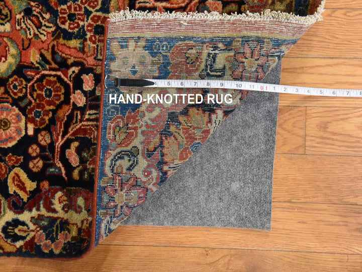 8'1" x 12'0" Vintage Hand Knotted Red Wool Rectangle Oriental Rug - MOA10278605