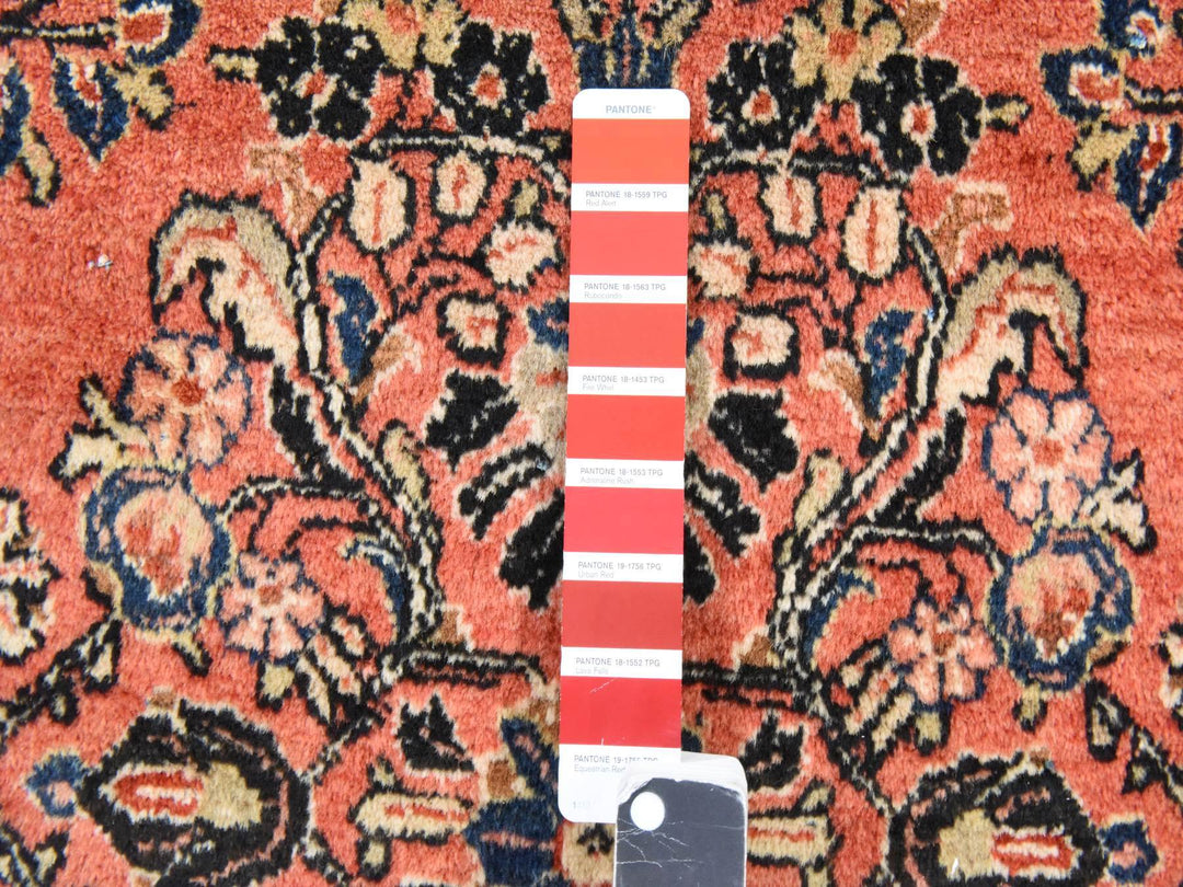 10'3" x 13'5" Vintage Hand Knotted Pink Wool Rectangle Oriental Rug - MOA10278606
