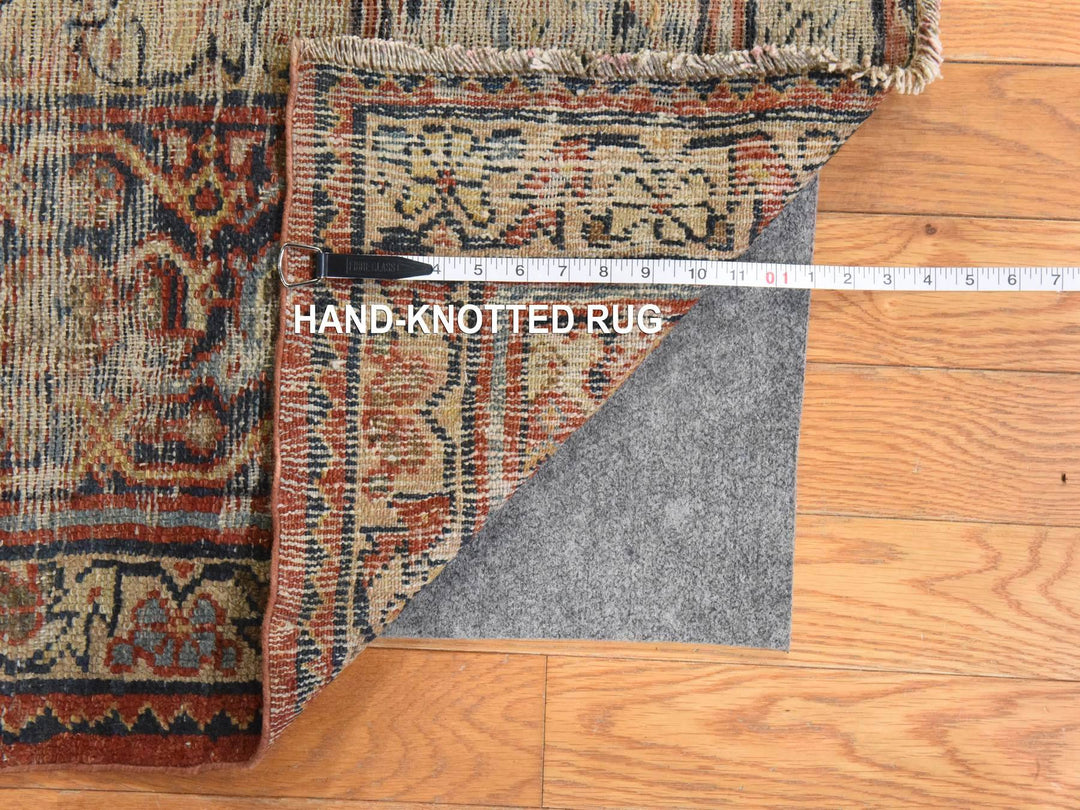 8'2" x 10'6" Vintage Hand Knotted Red Wool Rectangle Oriental Rug - MOA10278608