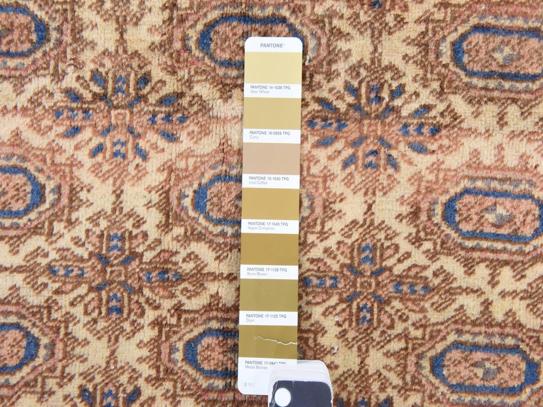 6'2" x 9'3" Vintage Hand Knotted Beige Wool Rectangle Oriental Rug - MOA10278609