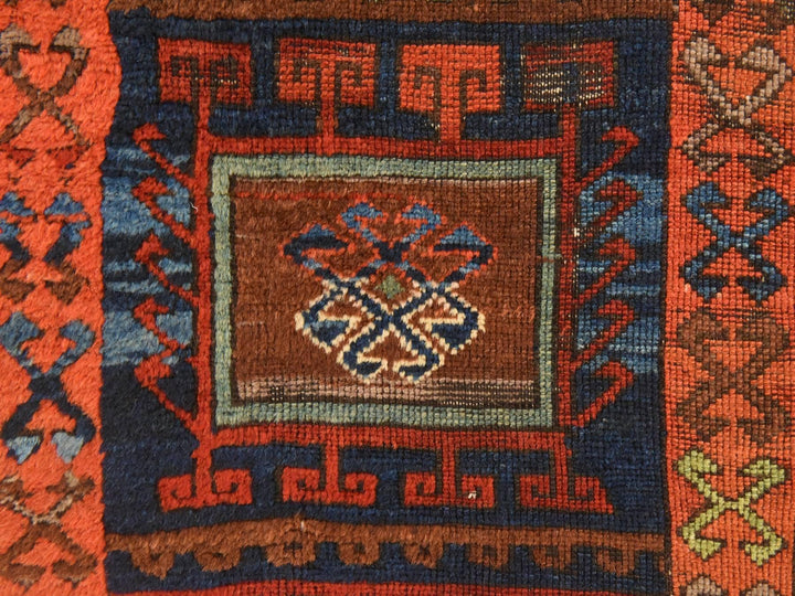 3'0" x 8'3" Vintage Hand Knotted Orange Wool Runner Oriental Rug - MOA10278612