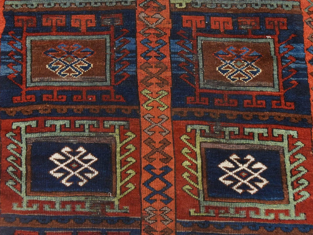 3'0" x 8'3" Vintage Hand Knotted Orange Wool Runner Oriental Rug - MOA10278612