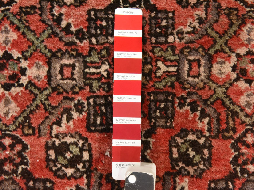 2'9" x 23'6" Vintage Hand Knotted Red Wool Rectangle Oriental Rug - MOA10278629