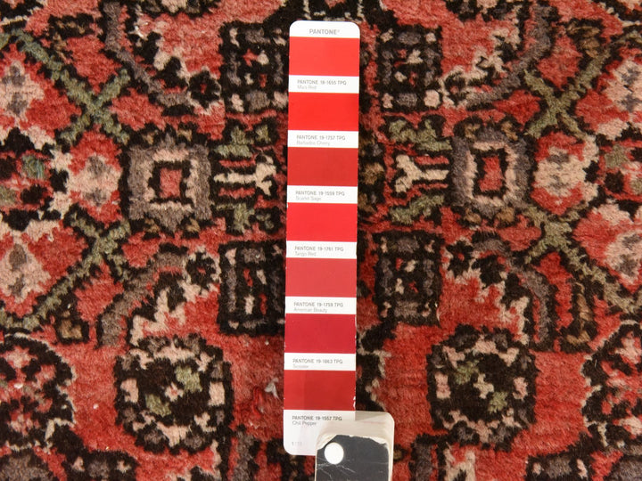 2'9" x 23'6" Vintage Hand Knotted Red Wool Rectangle Oriental Rug - MOA10278629