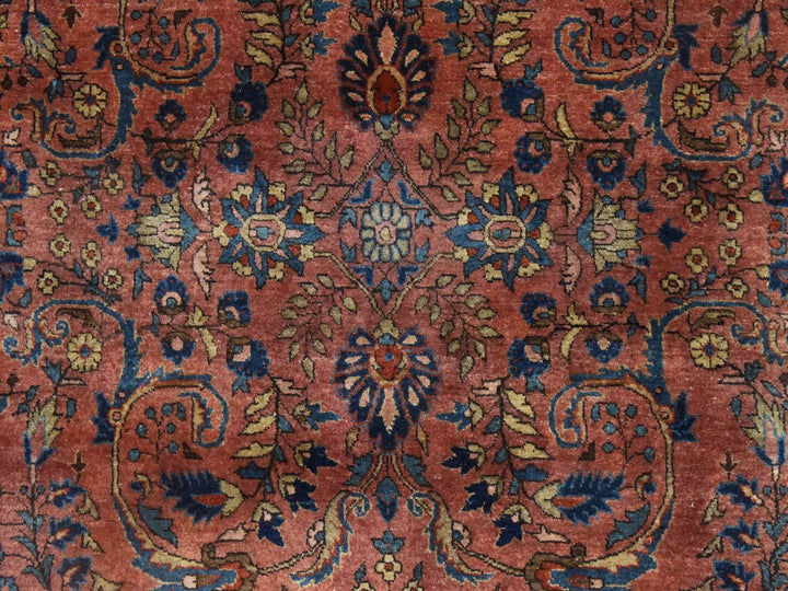 4'3" x 6'4" Vintage Hand Knotted Brown Wool Rectangle Oriental Rug - MOA10278633