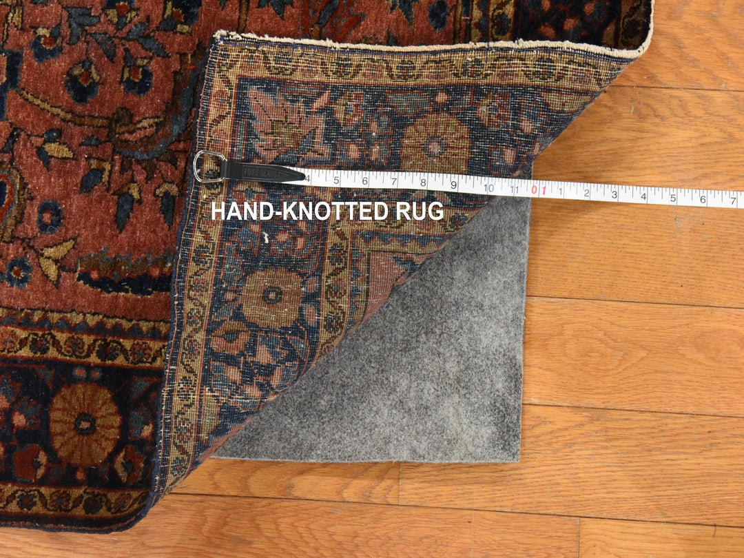 4'3" x 6'4" Vintage Hand Knotted Brown Wool Rectangle Oriental Rug - MOA10278633