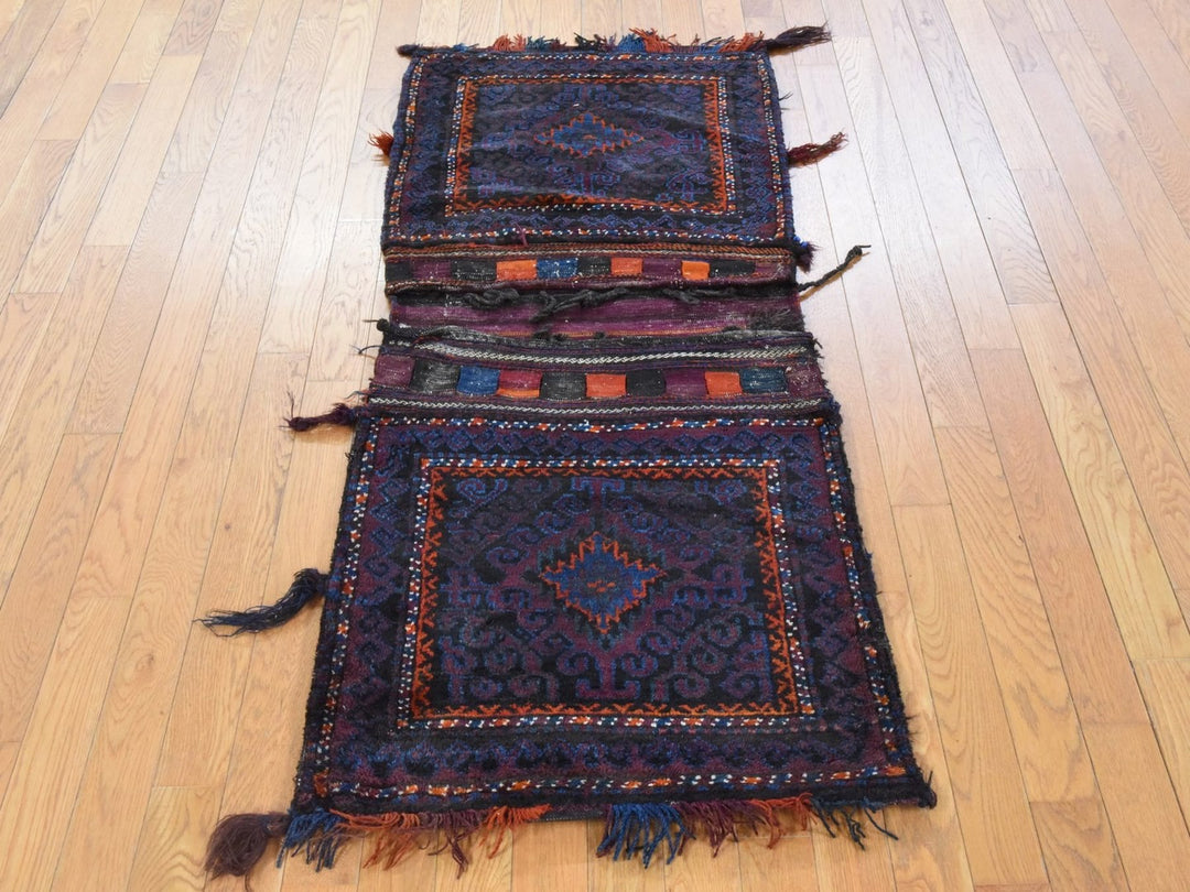 2'3" x 5'4" Vintage Hand Knotted Red Wool Runner Oriental Rug - MOA10278643