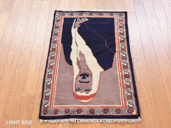 2'0" x 3'6" New Hand Knotted Brown Wool Rectangle Oriental Rug - MOA10278650