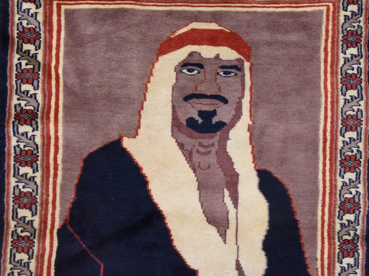 2'0" x 3'6" New Hand Knotted Brown Wool Rectangle Oriental Rug - MOA10278650
