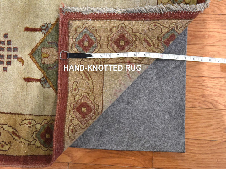 16'7" x 27'0" New Hand Knotted Ivory Wool Rectangle Oriental Rug - MOA10278658