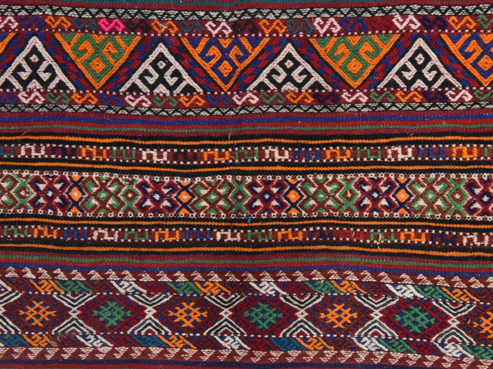 6'1" x 10'5" New Hand Knotted Red Wool Rectangle Oriental Rug - MOA10278661