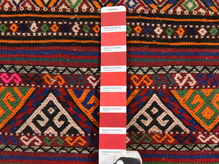 6'1" x 10'5" New Hand Knotted Red Wool Rectangle Oriental Rug - MOA10278661