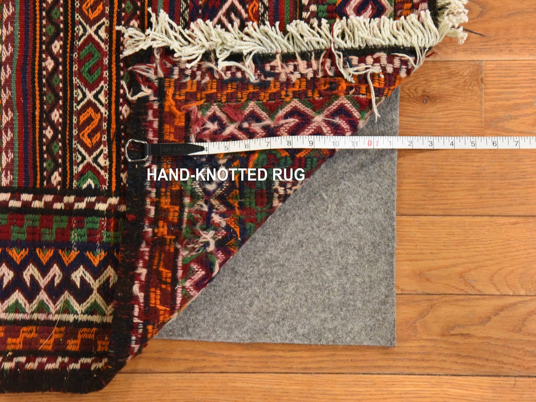 6'1" x 10'5" New Hand Knotted Red Wool Rectangle Oriental Rug - MOA10278661