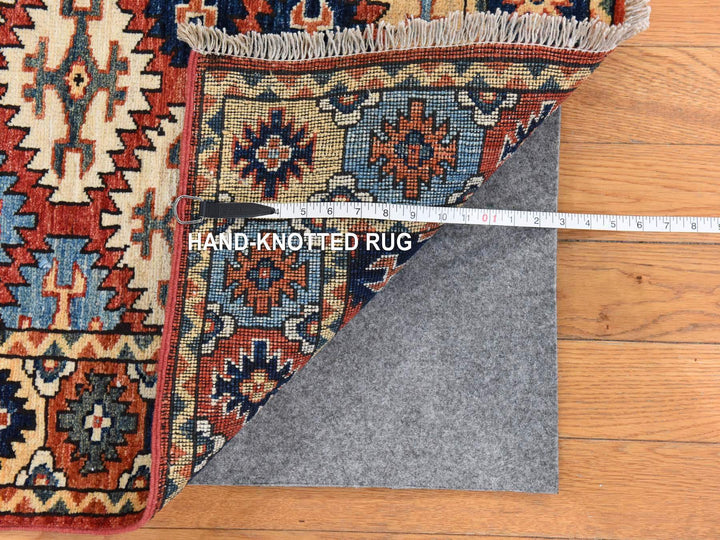 4'0" x 6'0" New Hand Knotted Orange Wool Rectangle Oriental Rug - MOA10278673