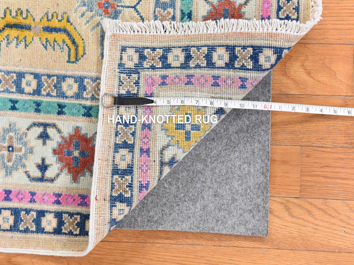 4'1" x 6'1" New Hand Knotted Pink Wool Rectangle Oriental Rug - MOA10278674