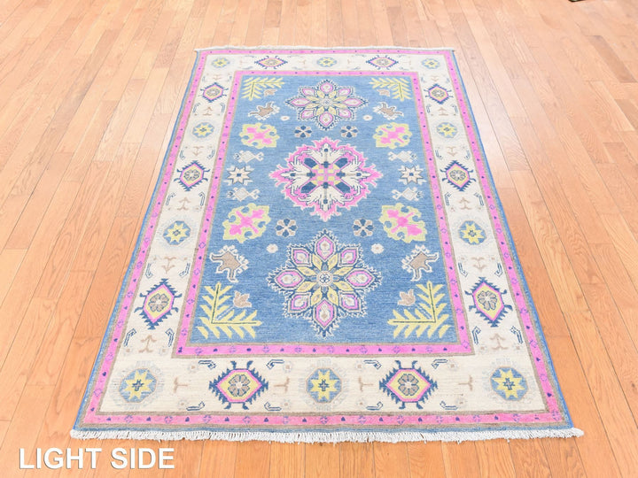 4'0" x 6'4" New Hand Knotted Overdyed Wool Rectangle Oriental Rug - MOA10278676