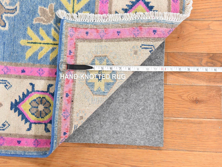 4'0" x 6'4" New Hand Knotted Overdyed Wool Rectangle Oriental Rug - MOA10278676