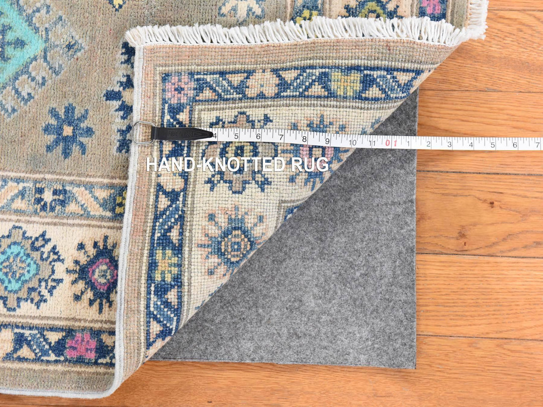 3'10" x 5'9" New Hand Knotted Brown Wool Rectangle Oriental Rug - MOA10278680