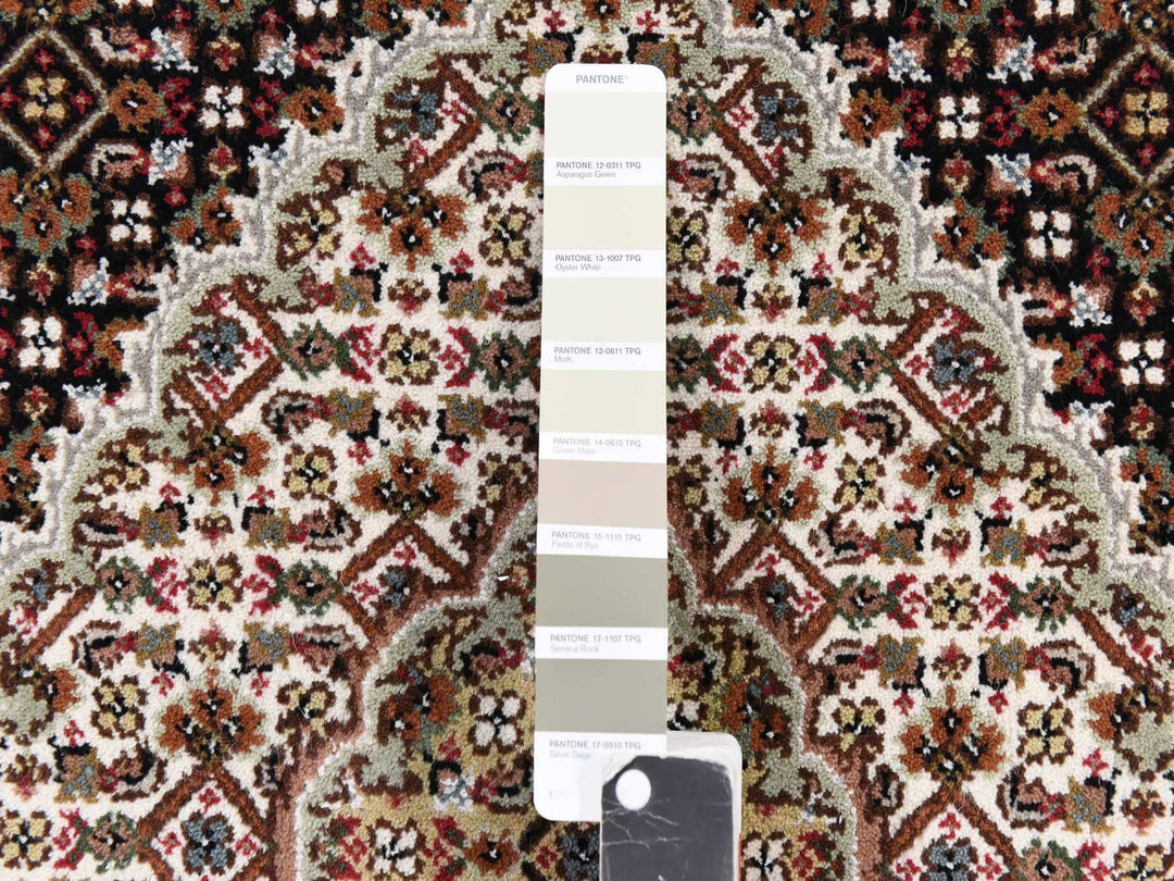 4'0" x 6'0" New Hand Knotted Black Wool Rectangle Oriental Rug - MOA10278681