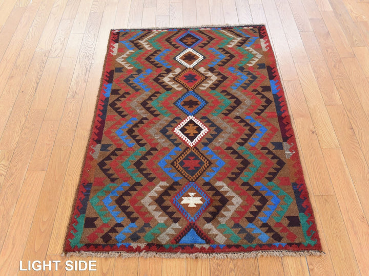 3'0" x 4'6" New Hand Knotted Brown Wool Rectangle Oriental Rug - MOA10278682