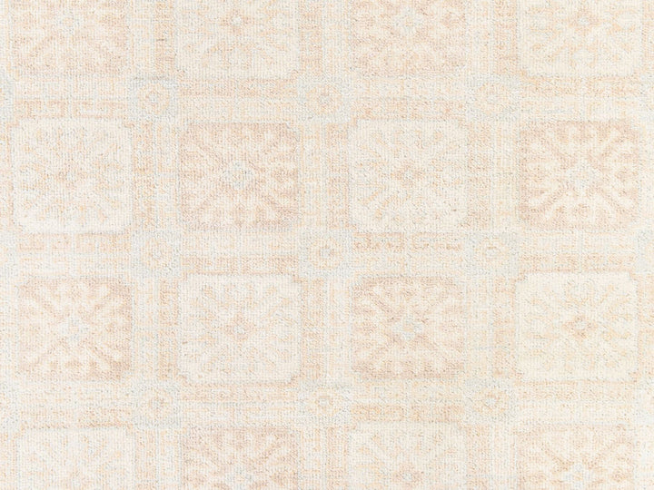 4'1" x 6'1" New Hand Knotted Ivory Wool Rectangle Oriental Rug - MOA10278683