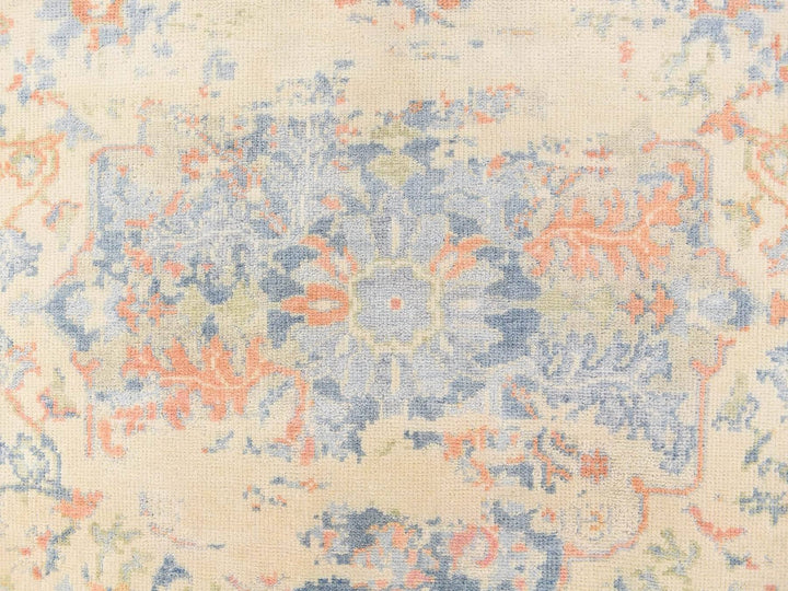 5'9" x 9'0" New Hand Knotted Ivory Wool Rectangle Oriental Rug - MOA10278689