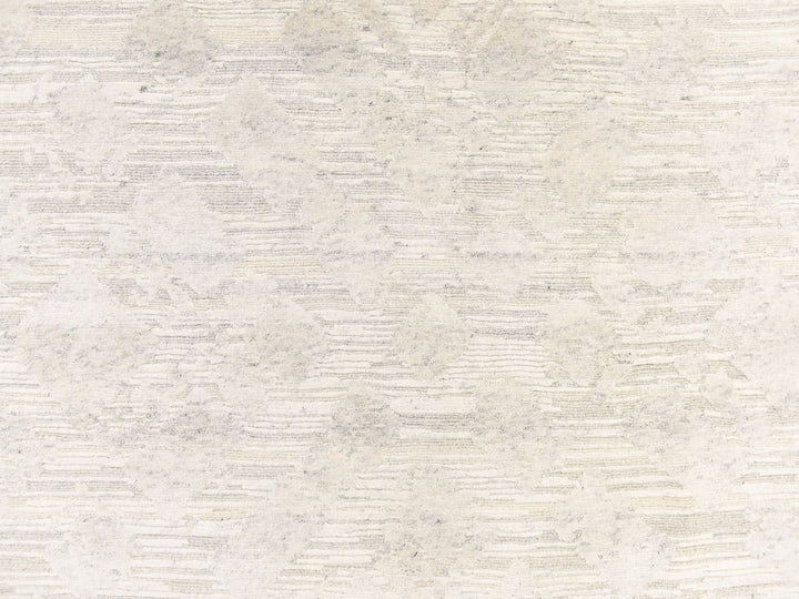 6'0" x 6'0" New Hand Knotted Ivory Wool Round Oriental Rug - MOA10278695