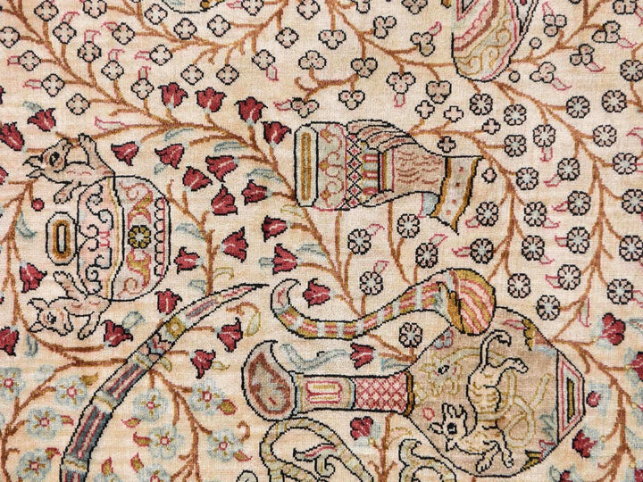1'10" x 2'6" New Hand Knotted Brown Wool Rectangle Oriental Rug - MOA10278714
