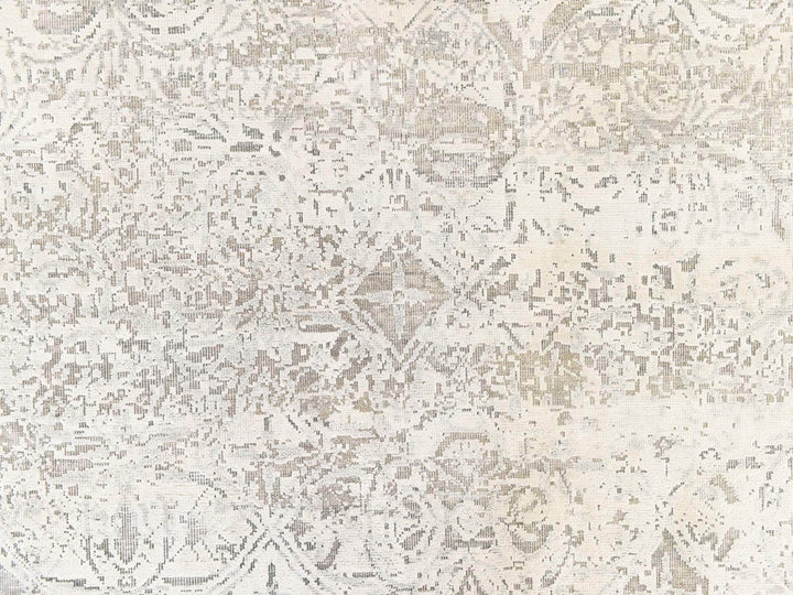 8'10" x 12'0" New Hand Knotted Ivory Wool & Silk Rectangle Oriental Rug - MOA10278737