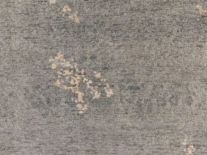 3'0" x 11'9" New Hand Knotted Grey Art Silk Runner Oriental Rug - MOA10278751