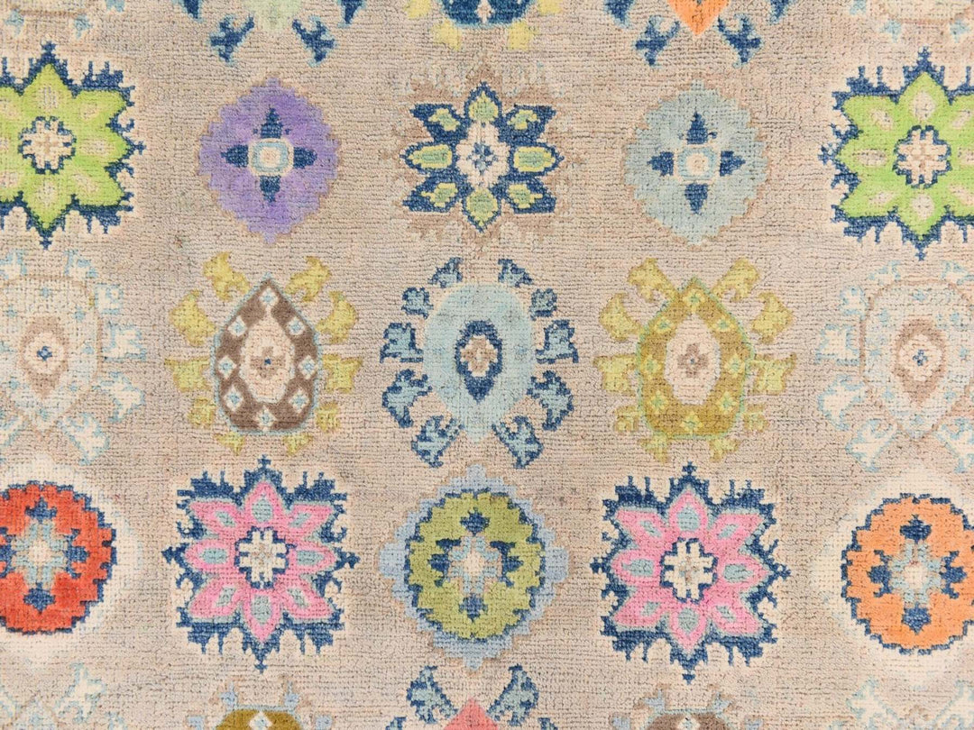 5'0" x 6'4" New Hand Knotted Beige Wool Rectangle Oriental Rug - MOA10278766